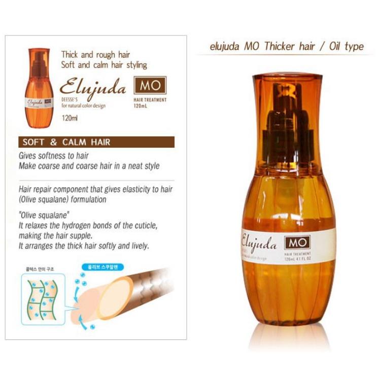 MIlbon Ulei de esenta de par Elujuda 120 ml ondulare a parului, hidrateaza, curate usoara, par deteriorat, coafare, senzatie de revigorare