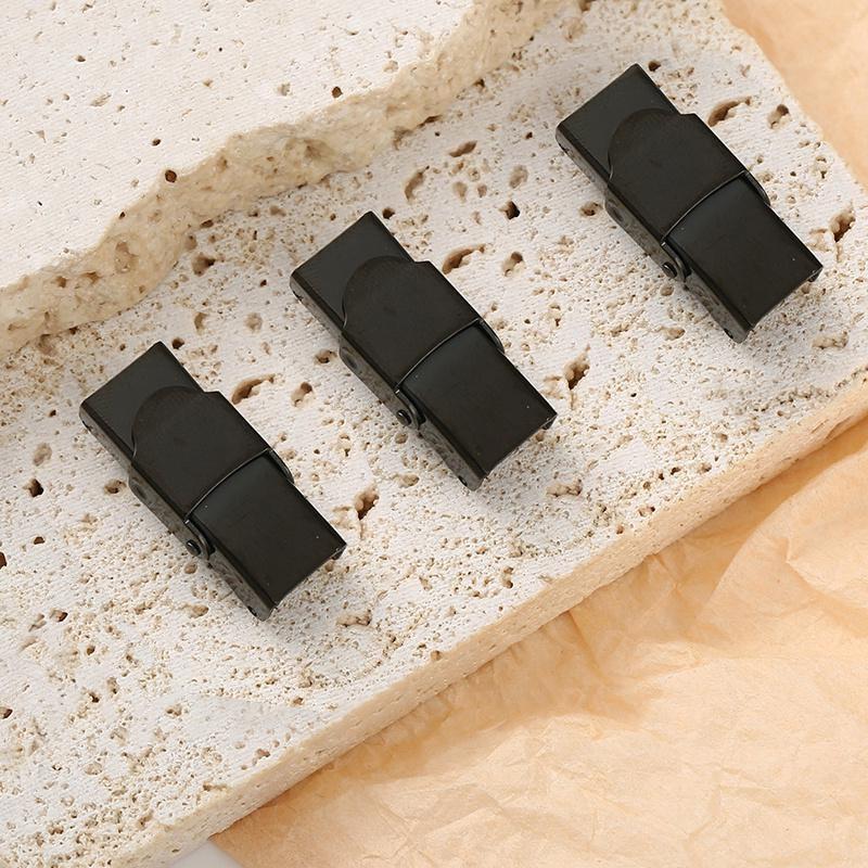 

3 шт. Застежки из нержавеющей стали, коннекторы для браслетов, концевые зажимы для плоского кожаного шнура, коннекторы, материалы для изготовления браслетов своими руками 3pcs чёрный