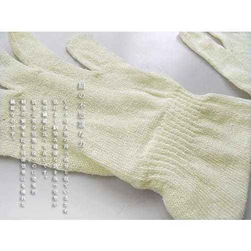 100% Silk Gloves (2 Pairs) (M-L, Off-White)