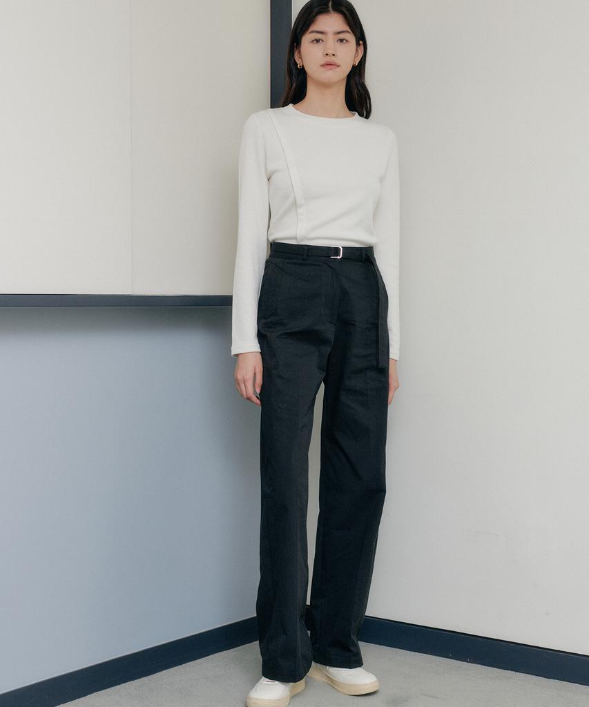Yeoppe Belt Line Pants_Black