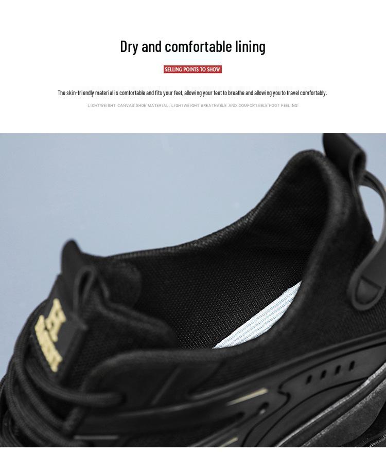 Herren Trendige Sommer Atmungsaktive Rutschfeste Sneaker - Vielseitige Dicksohlige Lässige Papa-Schuhe