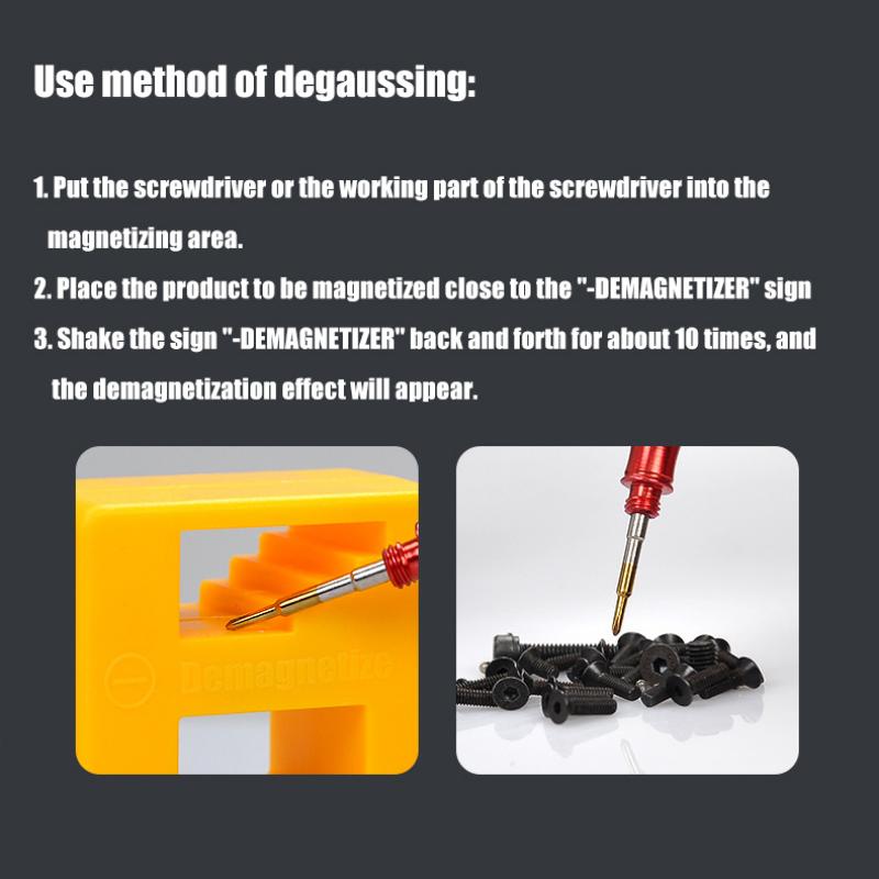 1 STÜCK Hochwertiger Magnetiseur Entmagnetisierer Werkzeug Schraubendreher Magnetic Pick Up Tool Schraubendreher Handwerkzeug Schnelle Magnetisierungsmaschine 1 Stücke