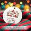Thank You Ornament 2025 - It Takes A Village Ornament, Unique Xmas Gifts for Coworkers Boss Mentor, Thank You Gifts for Women Men Teachers Coaches