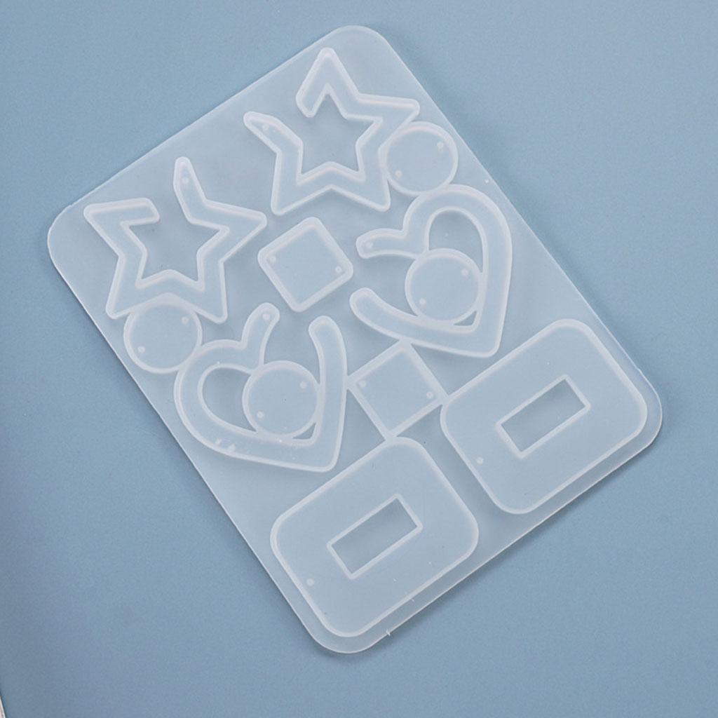 Mold Fashionable Ear Studs Casting Handmade Earrings Silicone Mold Eardrops Danglers Uv Crystal Resin Epoxy Mold