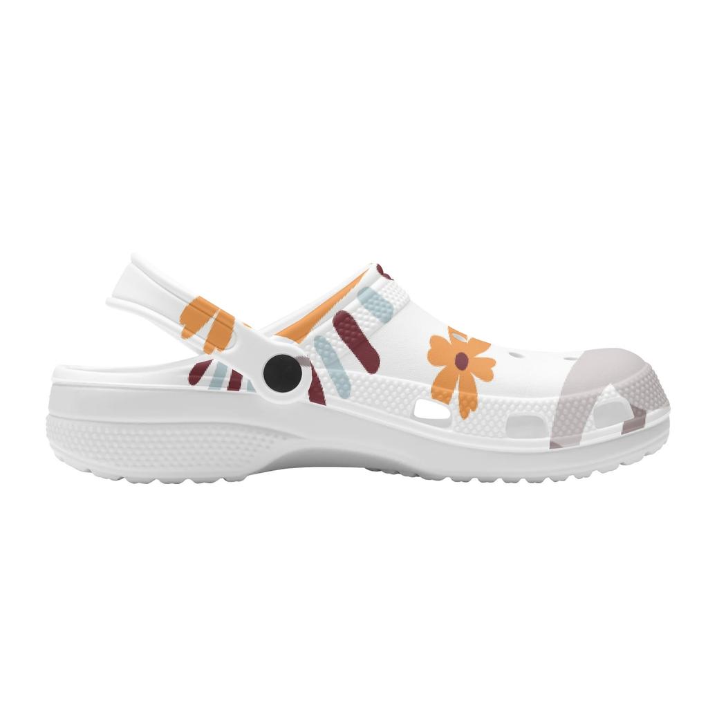 Colorful Printed EVA Clogs Adult Unisex Ventilated Lightweight Slip On Casual Shoes Soft Sole Summer Sandals Daily Leisure Wear