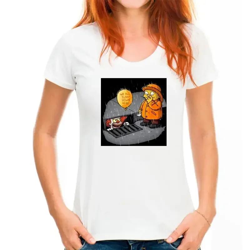 2024 Short Sleeves Tee Shirts New Tops  Print Letters Men It Stephen King Krusty Ralph T Shirt