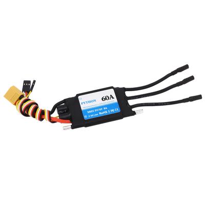 Regulator Prędkości Elektryczny RC 60A Wodoodporny ESC do Modelu Łodzi RC Statku RC 5V 6V 8A Czarny