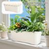 Planter Box Flower Pot Window Box Planter For Live Plants Garden Decor