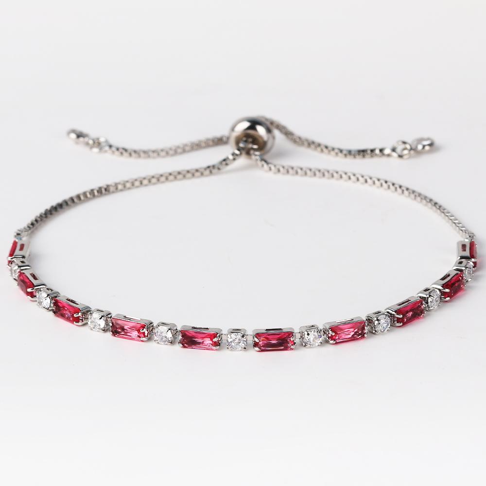 Luxury Rainbow Iced Out Zircon Tennis CZ Bracelet Women's Stretch Adjustable Bracelet Hippie Fashion Accessories Jewelry Gifts