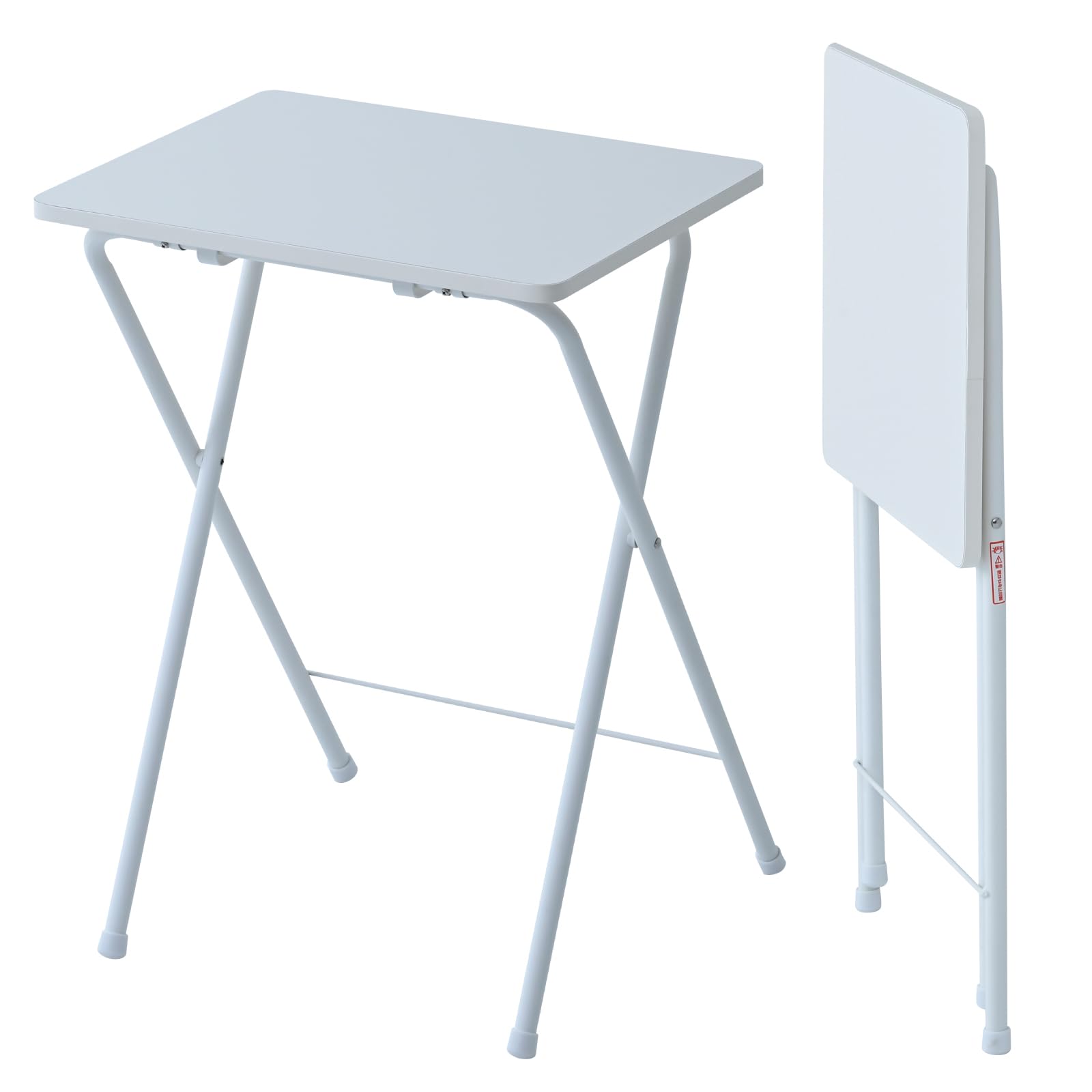 

Yamazen Folding Table of Side Table and Heat Resistant 50cm Wide x 48cm Deep x 70cm Fully (Set 2) - (Scratch, Stain, Moisture, Top) - High, Assembled, белый