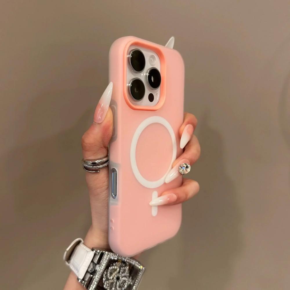 Luxury Candy Color 2 IN 1 Magsafe Case for iPhone 16 15 14 13 12 11 Pro Max Plus Magnetic Wireless Charge Clear Matte Soft Cover