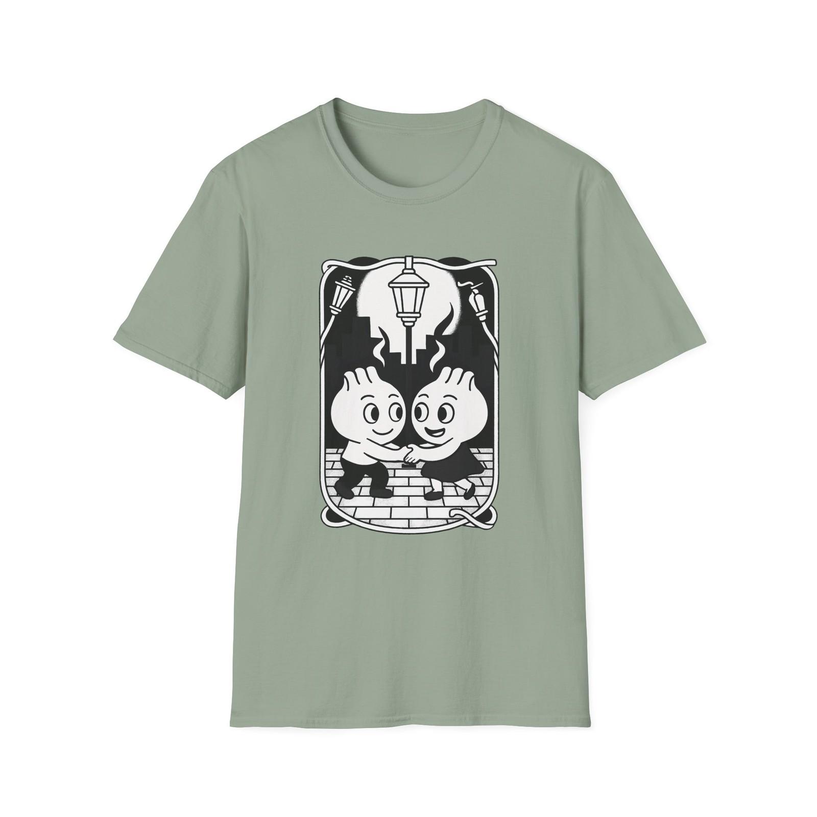 Unisex Softstyle Cute Dumpling T-Shirt Mens Womens Tees Top – Cozy Nights and Sweet Vibes | Foodie S