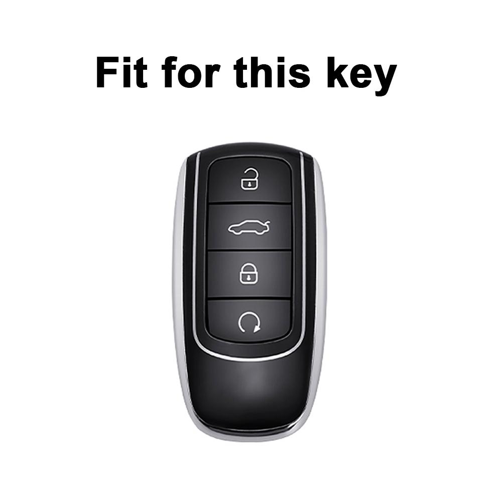 Leder TPU Auto Schale Fob Auto Fernbedienung Schlüssel Etui Abdeckung für Chery Tiggo 8plus Tiggo 8 New 5 Plus 7pro Max Omoda 5 C5 Zubehör