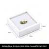 1Pc Acrylic Transparent Jewelry Display Box With Foam Pad Bare Stone Gem Diamond Storage Container Case Jewelry Packaging Box
