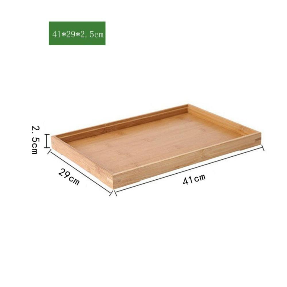Household Storage Tray Bamboo Water Cup Plate Retro Tea Tray Dried Fruit