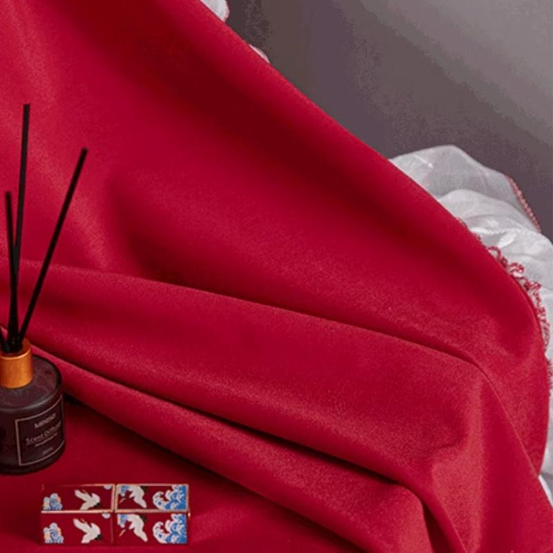 Κουρτίνες Blackout με Διάφανο Φάσο – Βελούδινο Ύφασμα, Δαντελωτό Φινίρισμα, Με Γαντζάκια Κορυφής Παραθυρόφυλλα, Σύγχρονο Στυλ