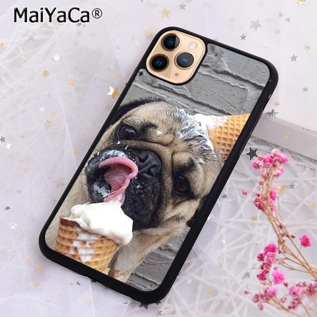 

MaiYaCa Animal Black Pug cloSE2020 up Phone Case Cover For iPhone 17 Air 16 16e 15 plus 11 12 13 14 pro max coque iPhone 11pro max