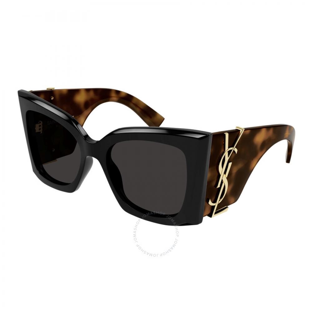 Saint Laurent Grey Butterfly Ladies Sunglasses Sl M119 Blaze 003 54