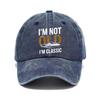 New washed baseball cap printing car logo cap cowboy baseball cap retro versatile soft top hat