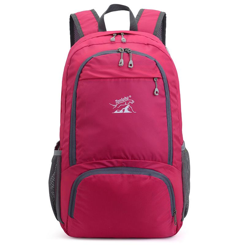 

Женский рюкзак для спорта на открытом воздухе, складная сумка, легкий рюкзак большой емкости, водонепроницаемая дорожная сумка, высокое качество, рюкзак розы красного