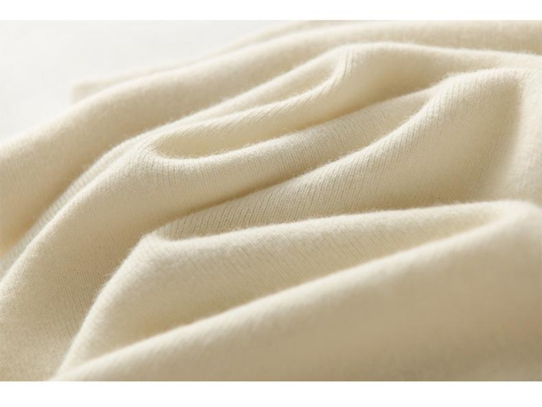 High-Waisted Slim Cashmere Knit Midi Skirt - Hip-Hugging 100% Wool Pencil Skirt for Women, Thickened for Autumn and Winter.