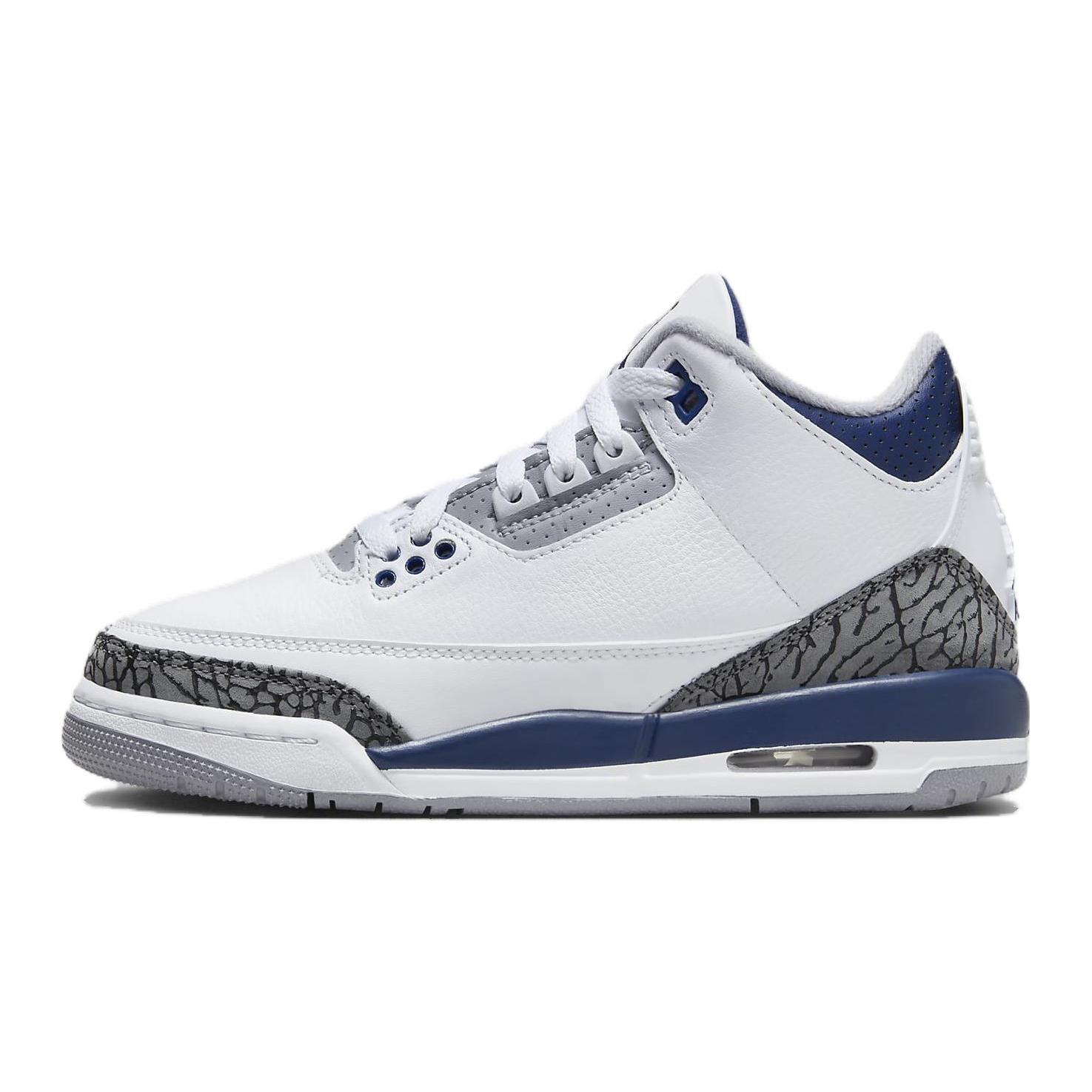 

New Jordan Kids Air Jordan 3 Midnight Navy Sneakers DM0967-140 36