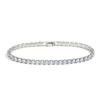 Elegant Cross-border Luxury Zircon Tennis Bracelet with Copper Micro-inlay