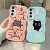 Hülle für Samsung Galaxy A13 A16 A21s A14 A12 A11 A52 A15 Weiche Handyhülle A23 A53 A04 A03 A33 A06 A22 A05 Cartoon Süße Katze