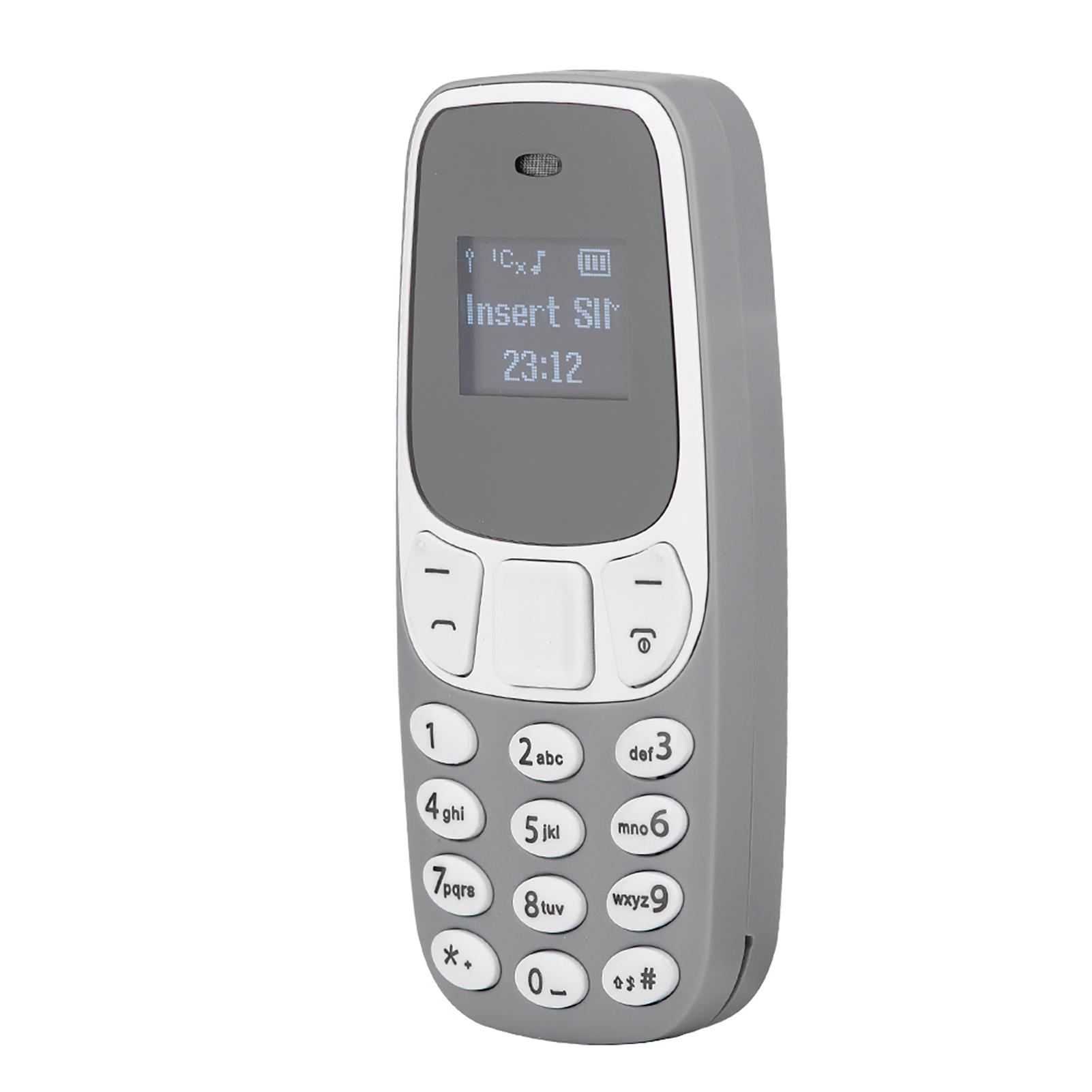 

Беспроводной Bluetooth-телефон с функцией набора номера Hands free, две SIM-карты, мини-телефон для резервного копирования, микрофон, серый серый