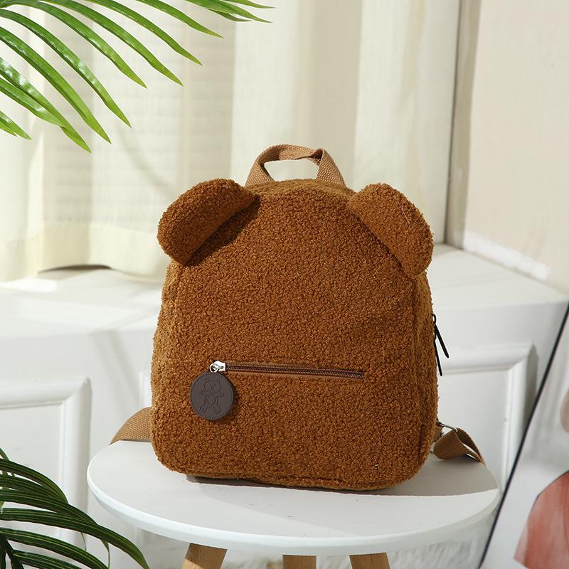 Personalized Embroidered Toddler Backpack, Lightweight Plush Bear Preschool Bag, Customized Name Gift Pack, Children's Day Gift