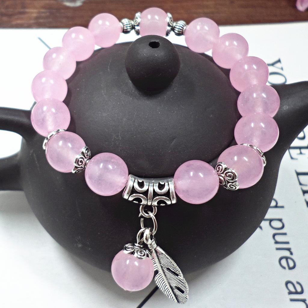 Crystal Bead Bracelets, Chalcedony Bracelets for Women, Couple Small Accessories, Handmade Bead Jewelry, Yiwu Small Goods
