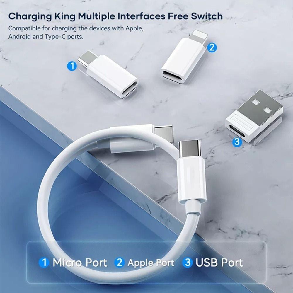 60W Power Cables Set Storage Box Travel Case Fast Charging Cable Device Charging