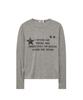 HOODHOOD Never Say Never Long Sleeve T-Shirt Gray