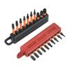 10 Slot Screwdriver Bit Holders With Carabiner Clip For Portable Tool Organization Sturdy Silicone Construction