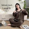 Herfst Grote Maat Afslankend Elastisch Warm Pyjamaset Dames Homekleding Set