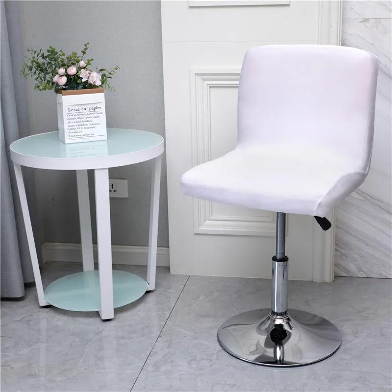 Flower Bar Stool Chair Cover Low Back Chair Slipcovers Spandex Seat Case Elastic Office Chair Cover Dining Seat Protector