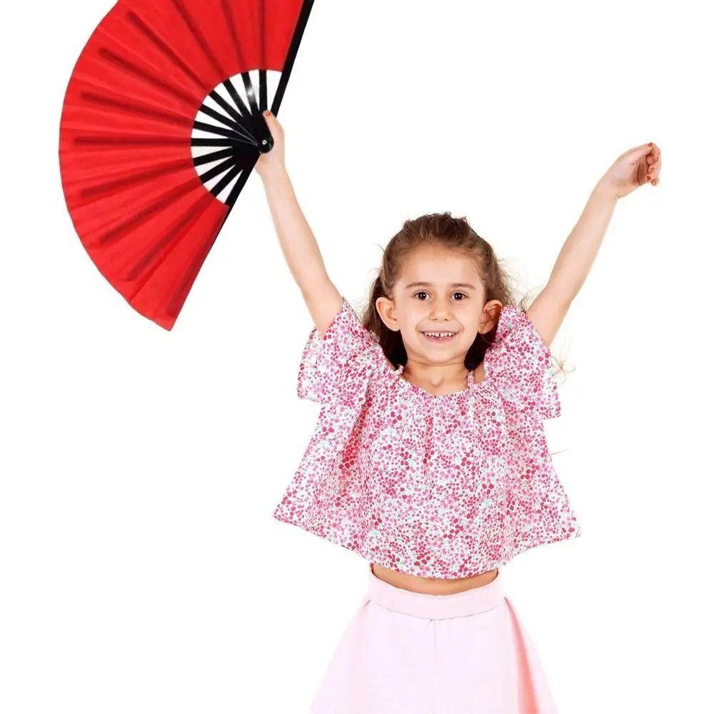 Durable Plastic Bone Fan Classical Yoga Fan Martial Arts Products Kung Fu Fan  Dance Performance