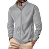 Men's Solid Color Corduroy Zipper Jacket Men's Sports Large Size Casual Jacket