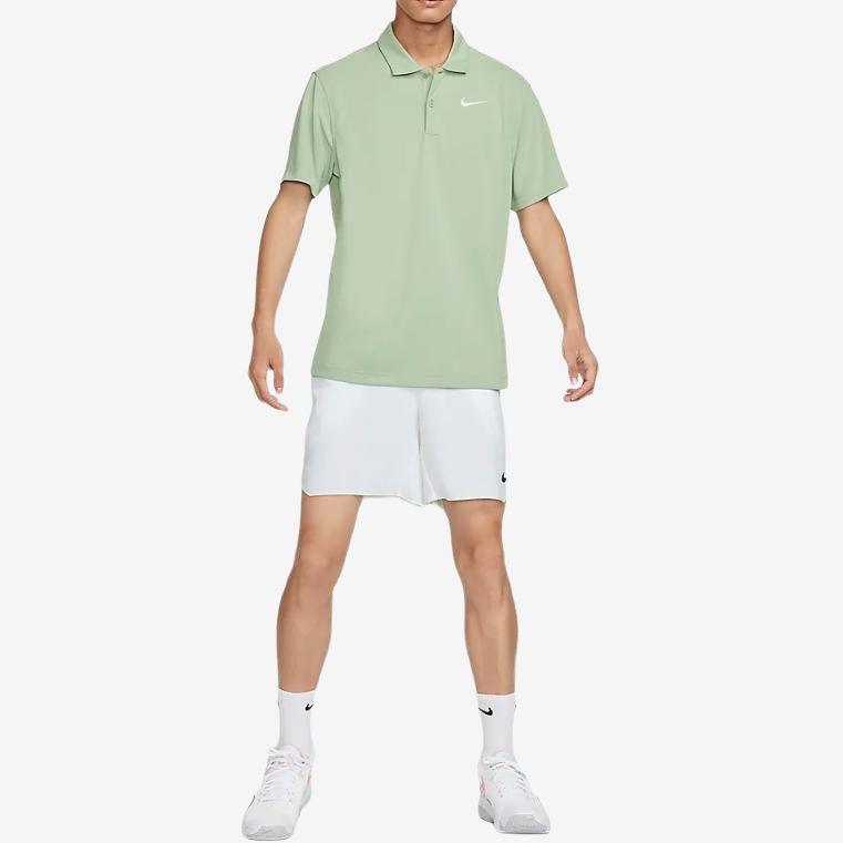 Nike Court Dri-FIT Solid Color Outdoor Casual Sports Polo Shirt Men Polo Shirts Horizon-Green DH0858-370