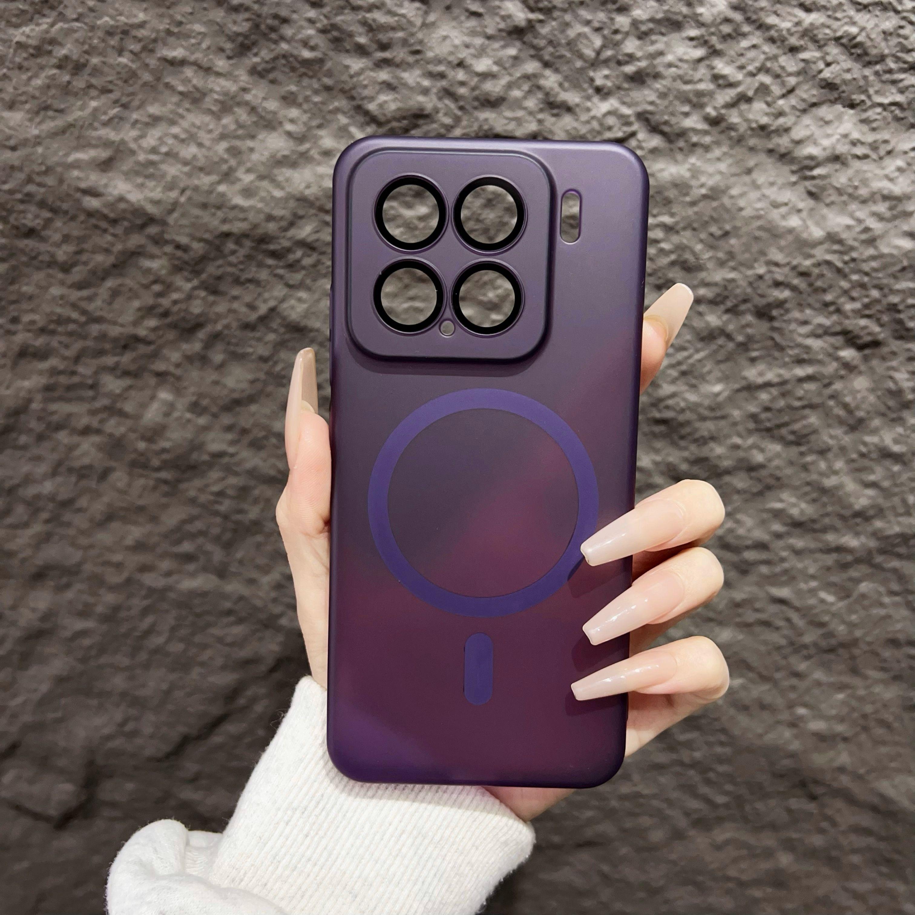 

Магнитный всеобъемлющий защитный чехол для объектива, подходит для чехла для мобильного телефона Xiaomi Mi 15Pro, защитный чехол Xiaomi Mi 14ultra. Xiaomi 14ultra темно-фиолетового