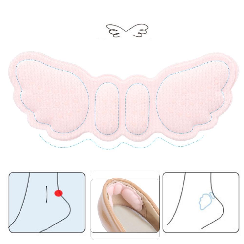 5 Pair Thickness 3mm/6mm Angel Wing Dot Glue Heel Pads New shoes rubbing heel relief
