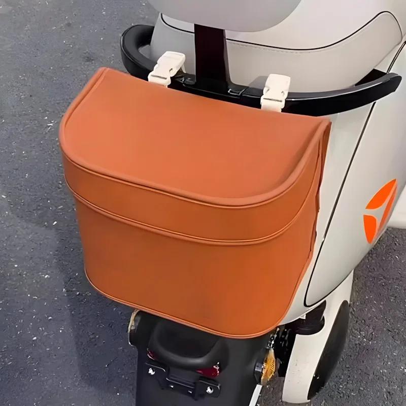 New Waterproof E Bike Storage Bag Front Rear Organizer Pouch Multifunction Electric Bicycle Handlebar Trunk Accessory