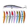 1 señuelo de pesca Minnow de 95 mm y 8 g, cebo duro flotante, crankbait, carpa, lubina rayada, aparejos de pesca SwimBait