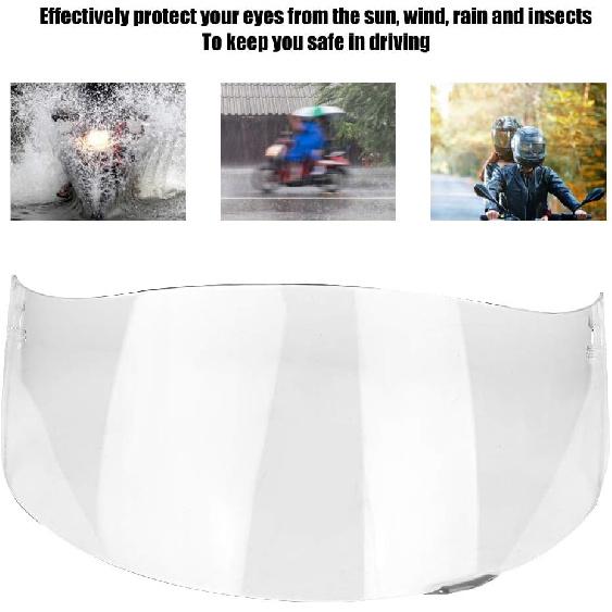 Motorcycle Helmet Visor Compatible with AGV K1 K3 SV K5 K5‑S Wind Shield Helmet Lens Visor Shield Full Face(Transparent)