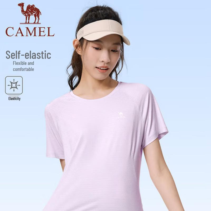 Женская антибактериальная дышащая футболка для бега CAMEL C26BAY603 M