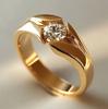 2026 New Trendy Wedding Rings for Women Gold Color Luxury Solitaire Cubic Zirconia Female Rings Modern Fashion Jewelry
