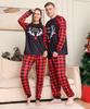 2023 New Arrival Plaid Alphabet Christmas Family Matching Pajama Set