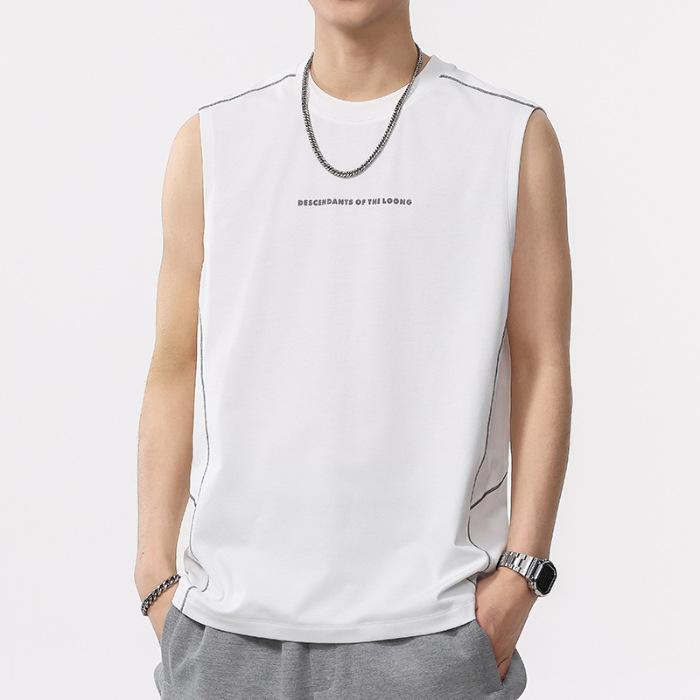 

Summer Lock Edges and Bright Lines for Decoration New Men s Fashionable Loose Casual T-shirt Short Sleeves 4XL