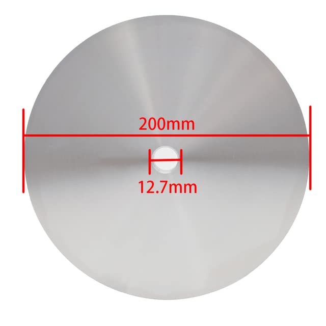 Aluminum Polishing Disc, Flat Polishing Wheel for Gemstone Faceting and Polishing Machines (8-inch (200mm))