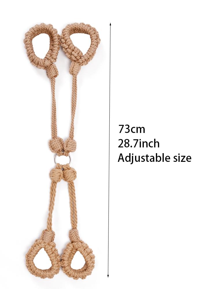 Cotton Rope Cuffs Handcuffs Leg Ankle Cuff Restraints Bondage Bracelet BDSM Fetish Adult Sex Toys For Couples Exotic Accessories